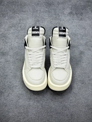 Cnvrs x R 0wens DRKSHDW TURBOWPN Mid Pelican Grey Profile View