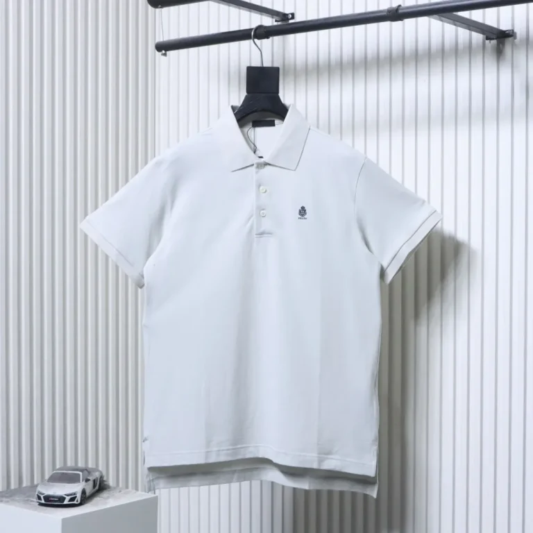 Embroidered Badge Piqué Polo T-Shirt