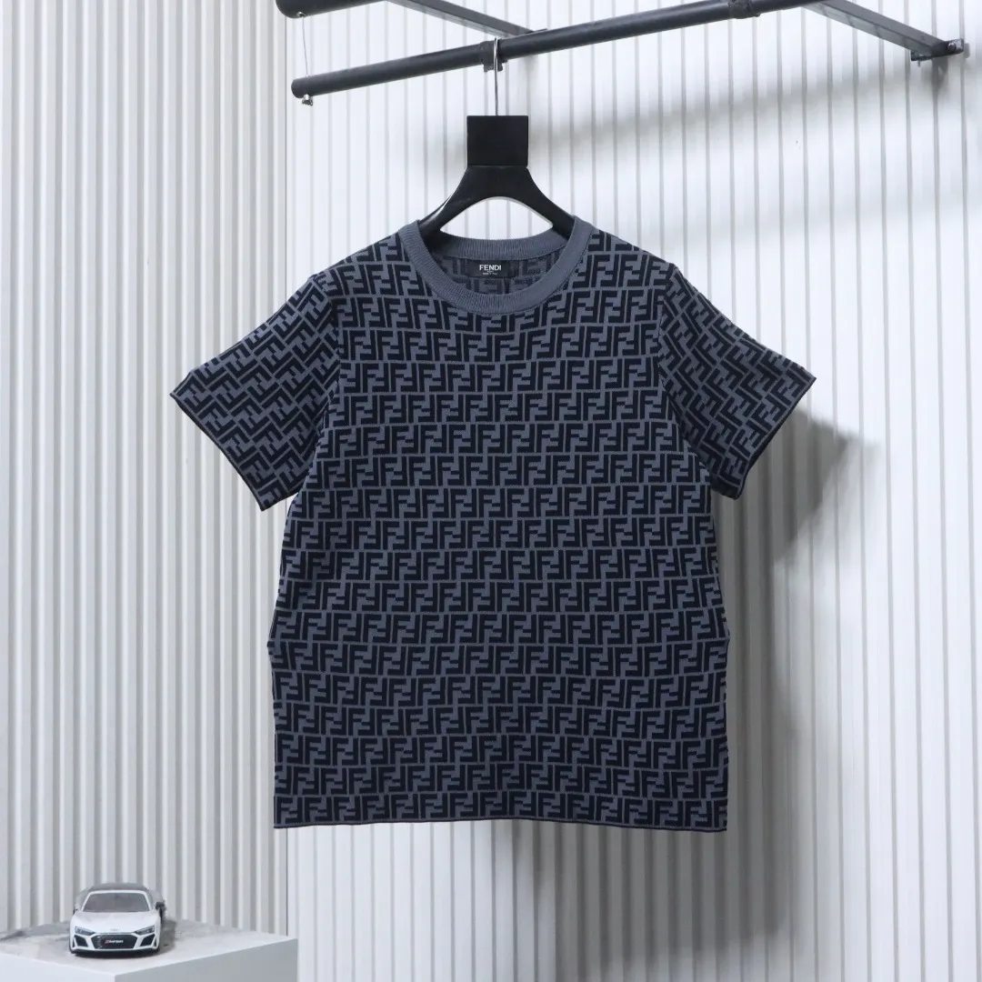 FF All-Over Jacquard Knit T-Shirt