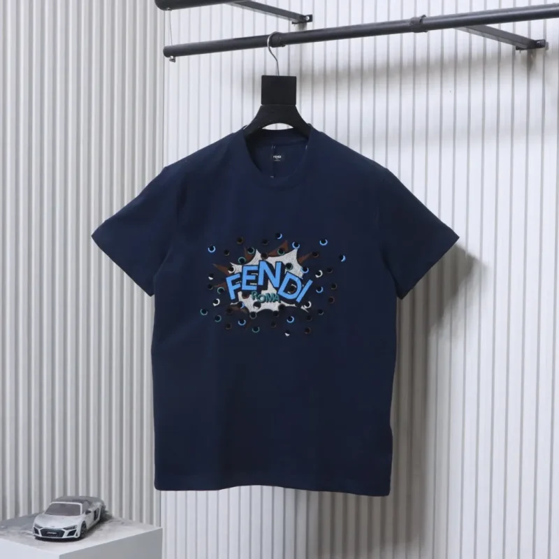 FF Explosion Polka Dot Embroidered Logo T-Shirt
