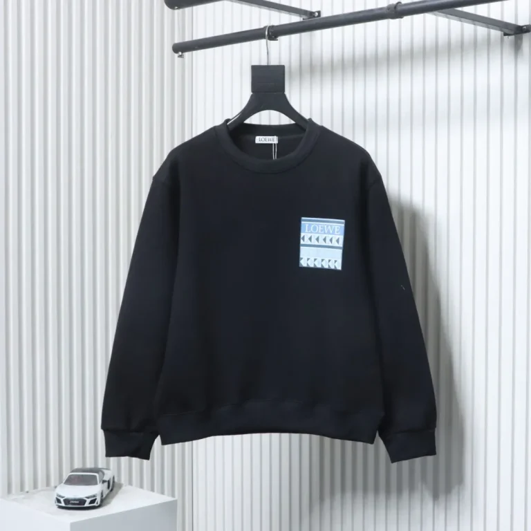 Faux Pocket Print Oversized Crewneck Sweatshirt