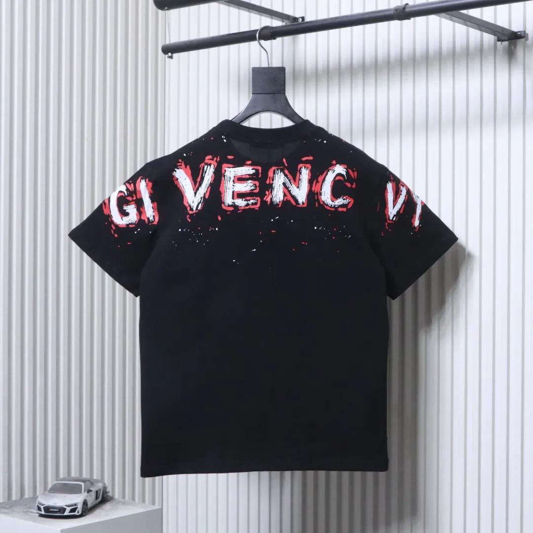Back GVC Splatter Distressed Logo T-Shirt