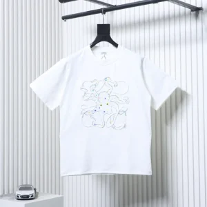 Lo x Suna Fujita Octopus Anagram Embroidered T-Shirt
