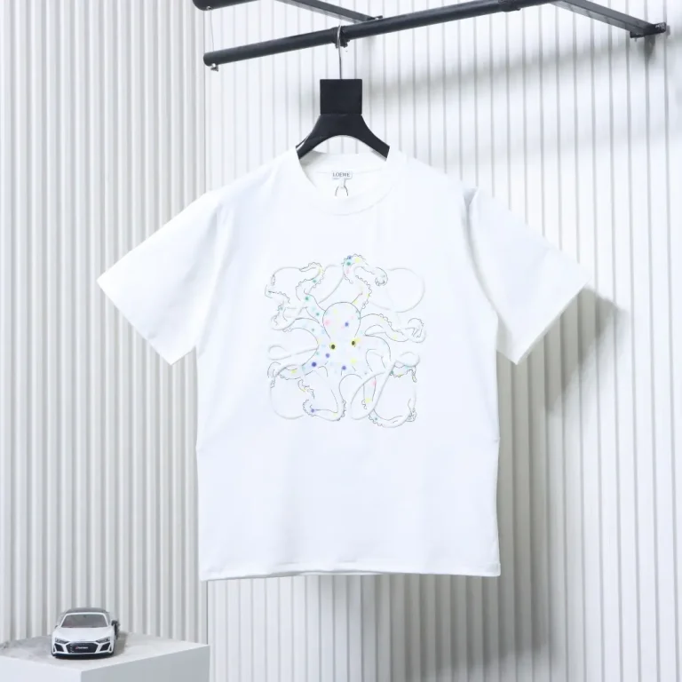 Lo x Suna Fujita Octopus Anagram Embroidered T-Shirt