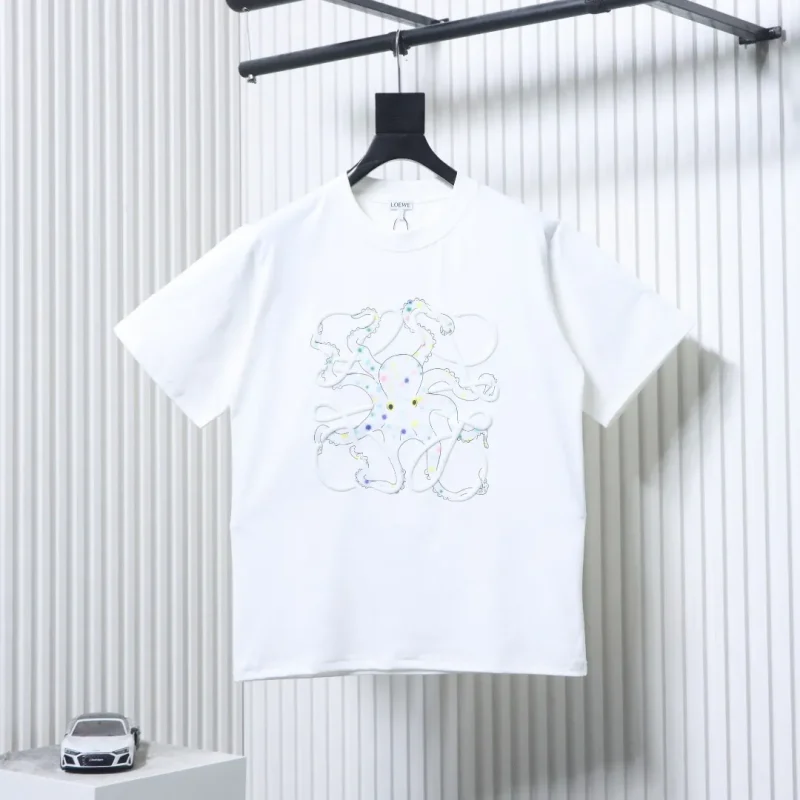 Lo x Suna Fujita Octopus Anagram Embroidered T-Shirt