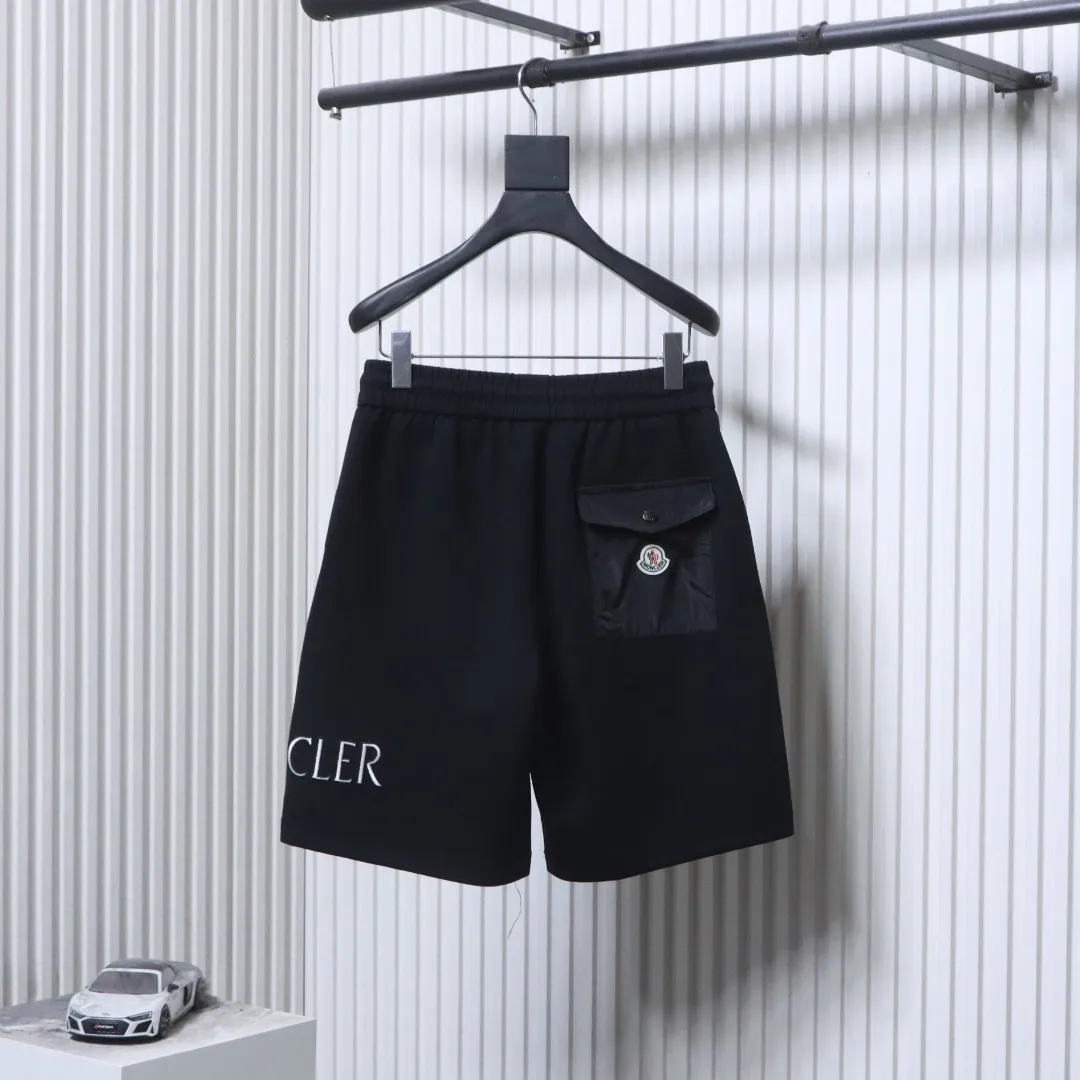 Back Mcler 2026SS Embroidered Logo Heavyweight Knit Shorts
