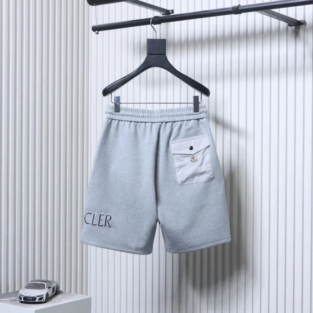 Back Mcler 2026SS Embroidered Logo Heavyweight Knit Shorts