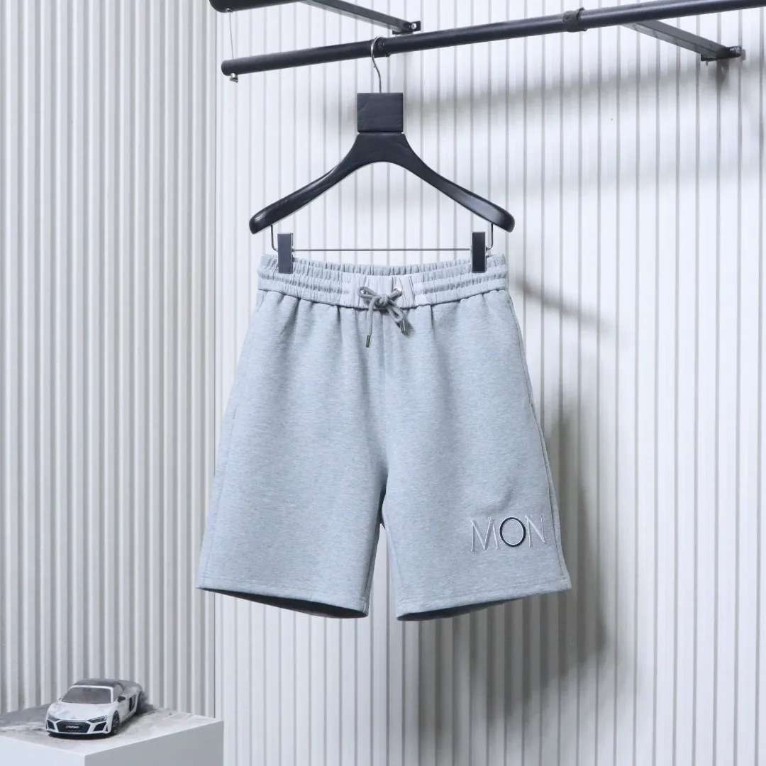 Mcler 2026SS Embroidered Logo Heavyweight Knit Shorts