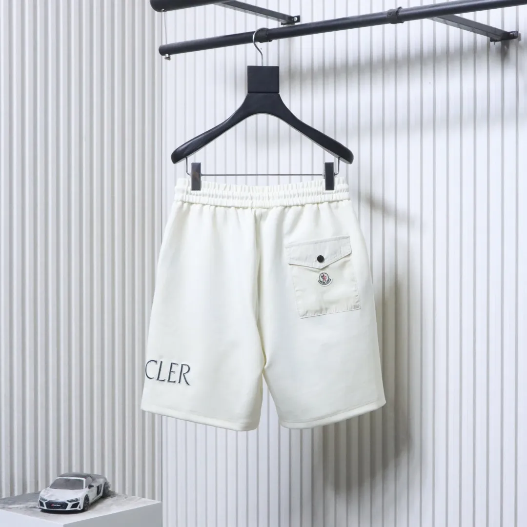 Back Mcler 2026SS Embroidered Logo Heavyweight Knit Shorts