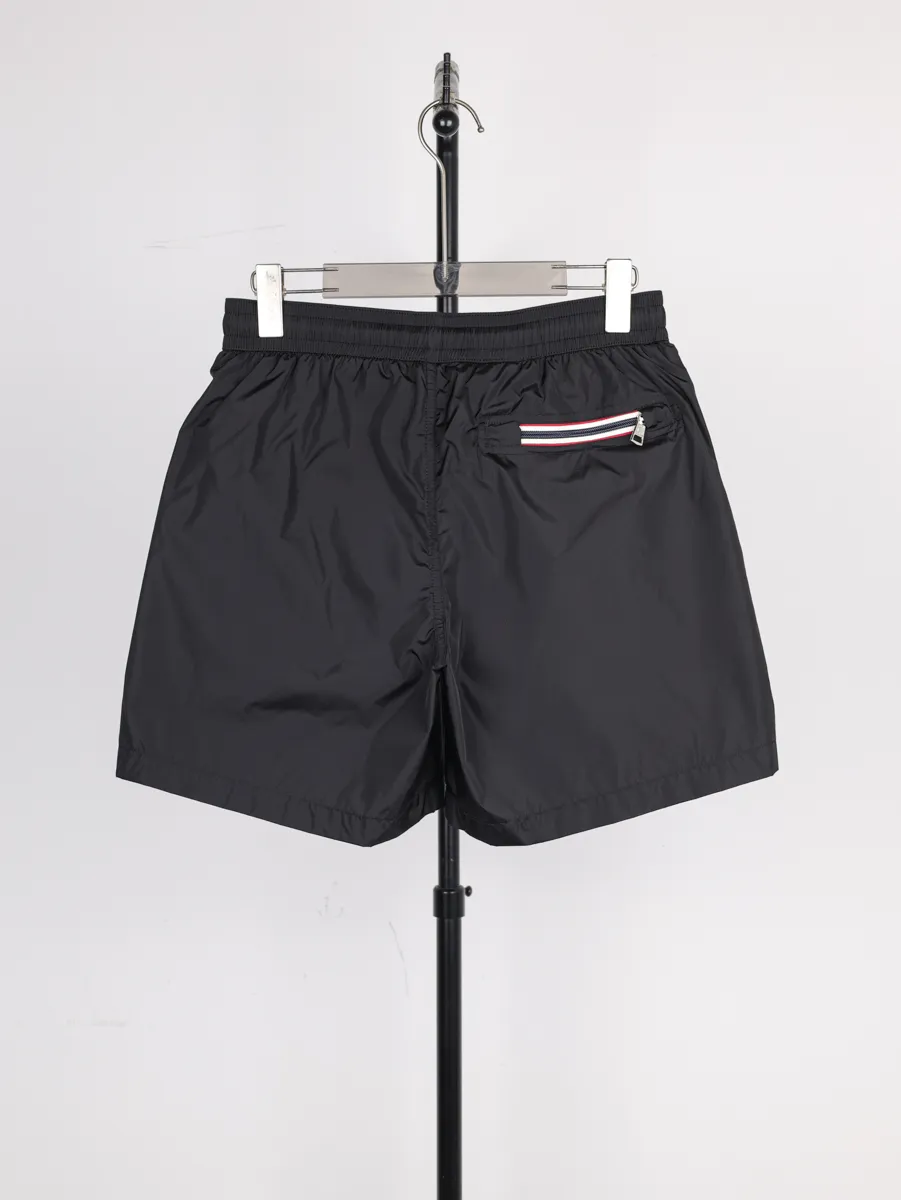 Back Mcler Tricolor Logo Nylon Shorts