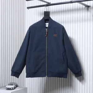 MiuM Panama Cotton Bomber Jacket