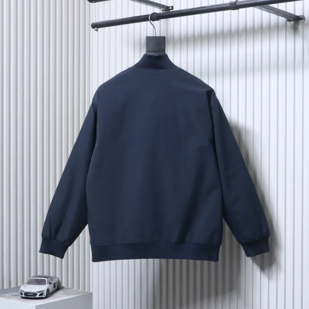 Back View MiuM Panama Cotton Bomber Jacket