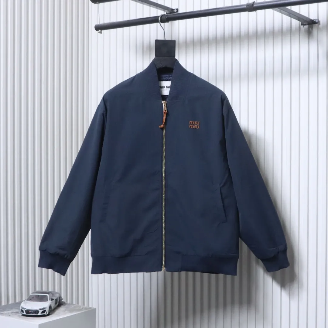 MiuM Panama Cotton Bomber Jacket