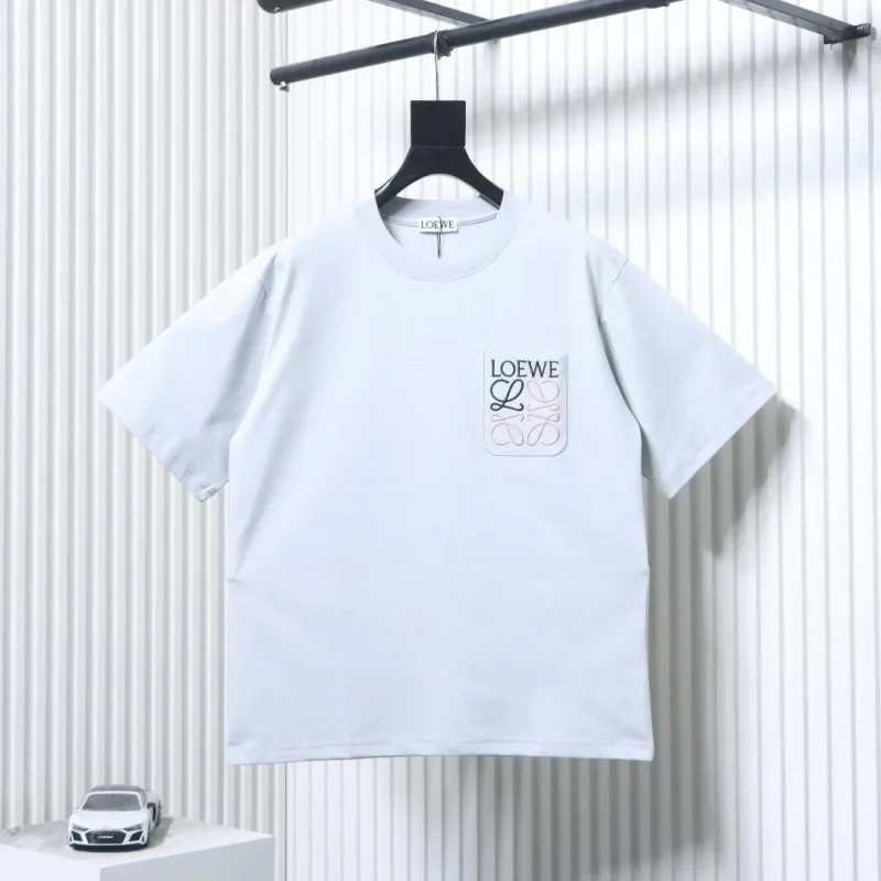 Pocket Logo Color Block Embroidered T-Shirt