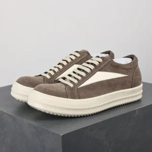 R 0wens Mainline Vintage Low Sneakers Dust Milk Angeled View