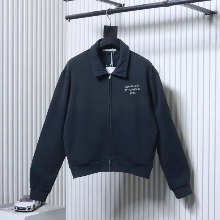 RL 1996 Vintage Washed Distressed Zip-Up Jacket View