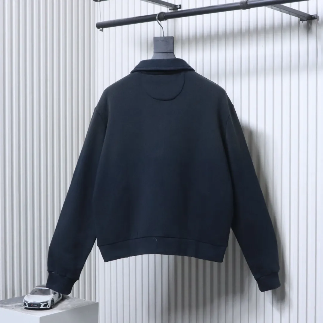 Back View RL 1996 Vintage Washed Distressed Zip-Up Jacket