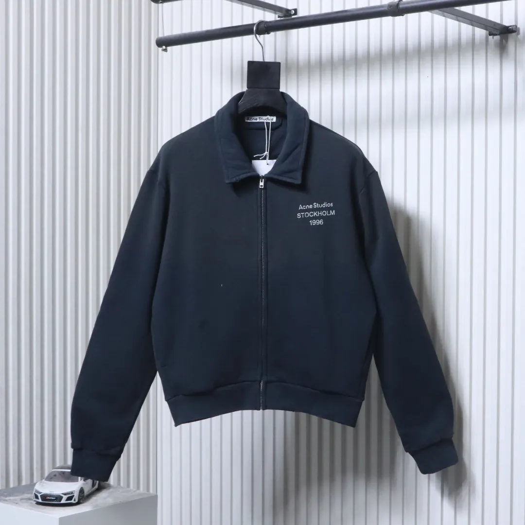 RL 1996 Vintage Washed Distressed Zip-Up Jacket View