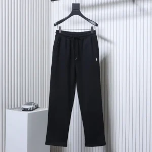 RL Pony Embroidered Cotton Terry Casual Pants