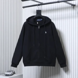 RL Pony Embroidered Cotton Terry Zip-Up