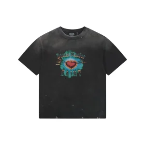 Saint Michael Heart-Piercing Sword Vintage Graphic T-Shirt