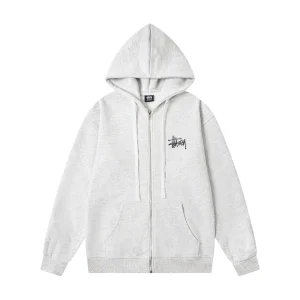 Stussy Basic Logo Zip-Up Hoodie