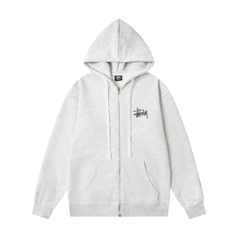 Stussy Basic Logo Zip-Up Hoodie