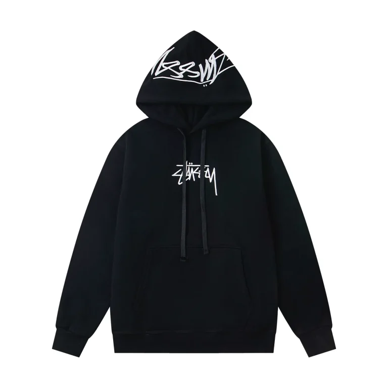 Stussy Double Embroidered Logo Hoodie