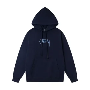 Stussy Embroidered Logo Pullover Hoodie