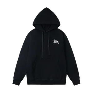 Stussy Logo Print American Retro Hoodie