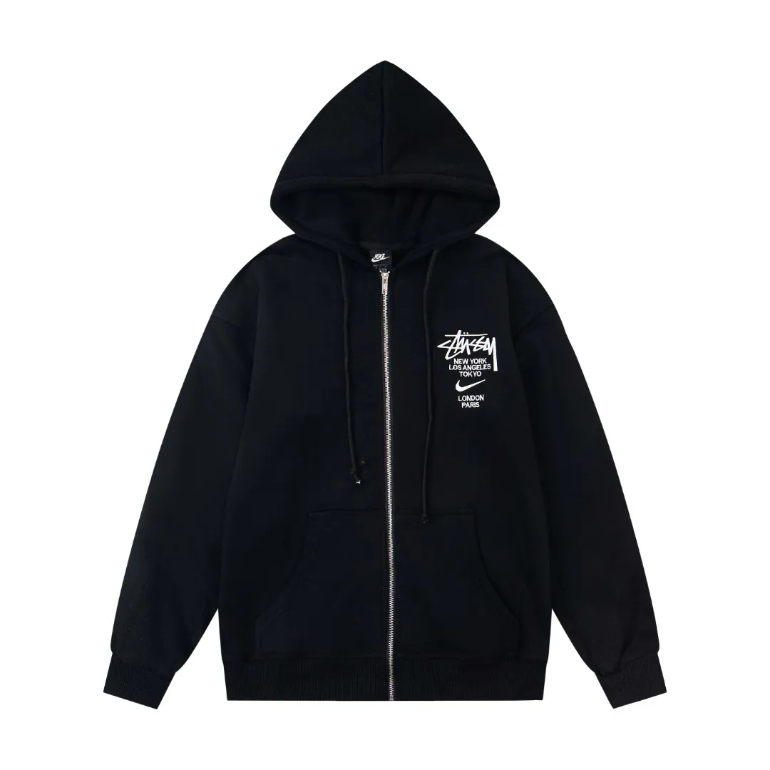 Stussy x N1ke Embroidered Logo Zip-Up