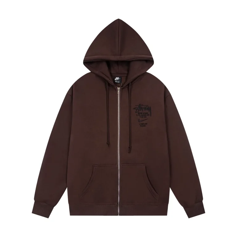 Stussy x N1ke Embroidered Logo Zip-Up