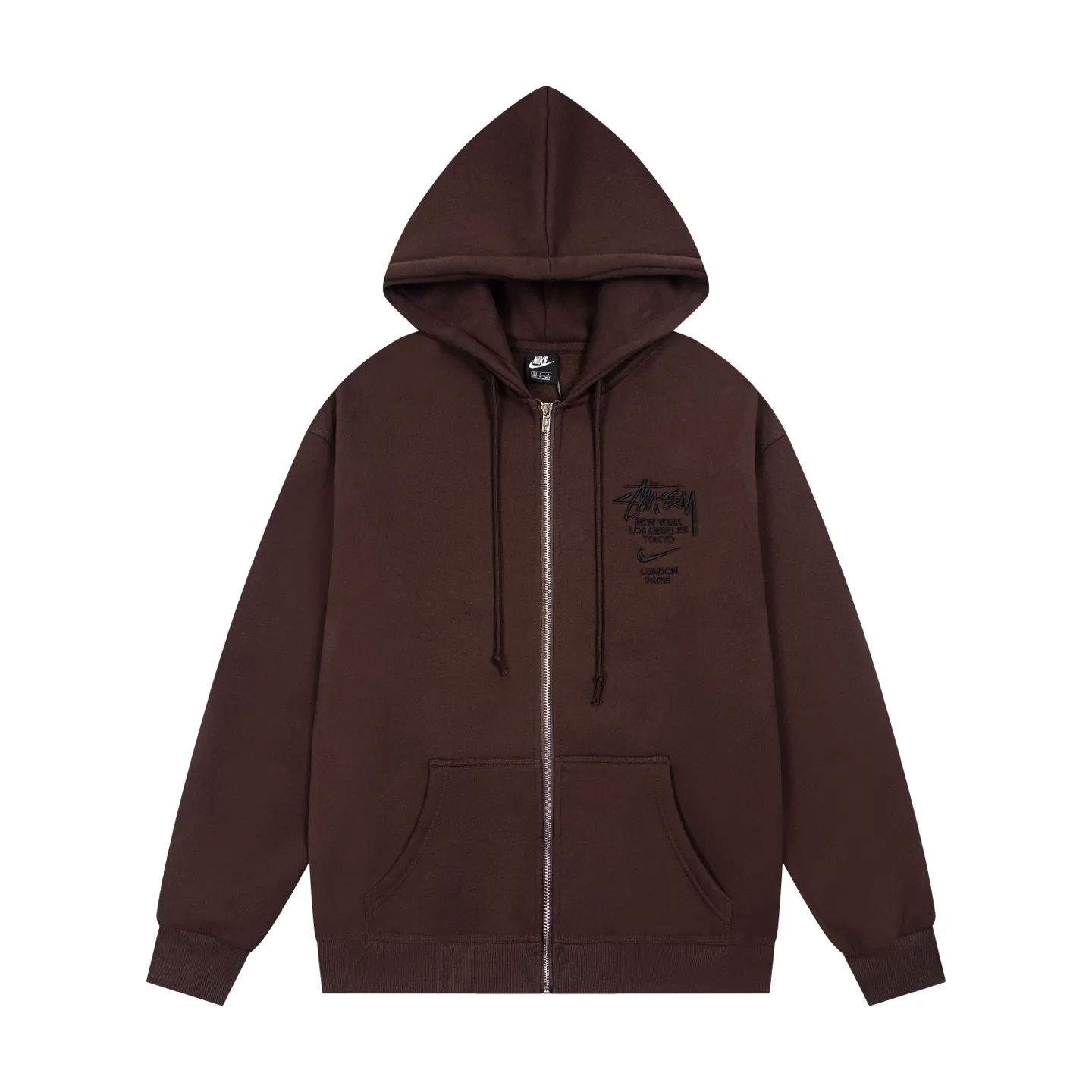 Stussy x N1ke Embroidered Logo Zip-Up