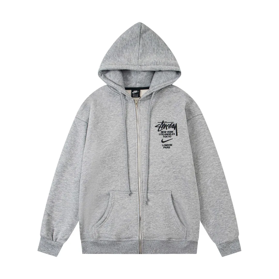 Stussy x N1ke Embroidered Logo Zip-Up