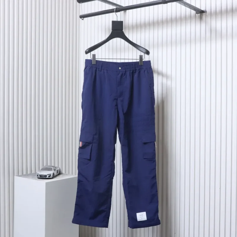 TB Four-Stripe Plaid Cargo Pants