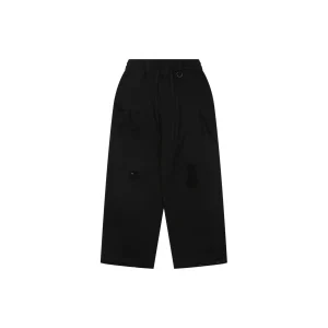 TW Distressed Knee Wide-Leg Sweatpants