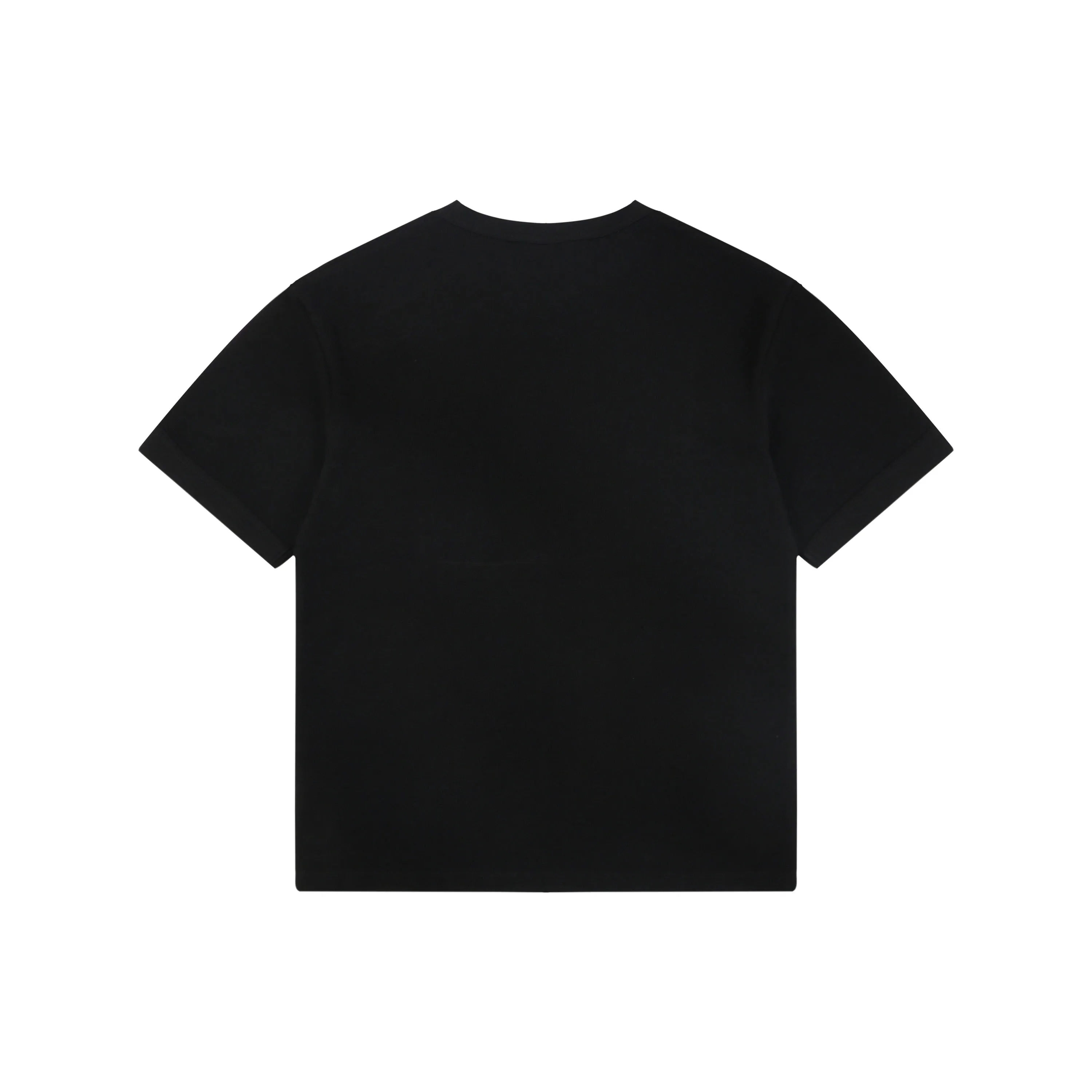 Back Triangle Logo Waffle-Knit T-Shirt