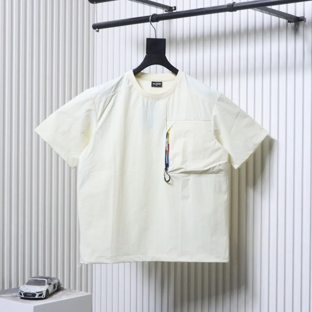 Uni Race Flag Patchwork Zip-Pocket T-Shirt