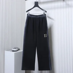 Well Done Colorful Spray-Edge Washed Wide-Leg Pants