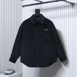 Well Done Embroidered Corduroy Long-Sleeve Shirt