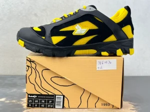 XV x SK Lightning Yellow Hiking Sneakers Left Side View