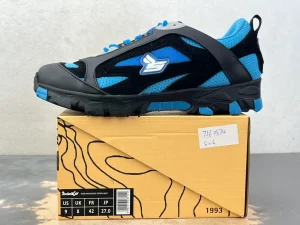 XV x SK Nitrous Blue Hiking Sneakers Left Side View