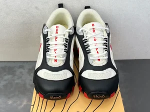 XV x SK Siberia Red Hiking Sneakers Profile View