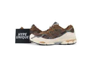 ASICS GEL-NYC Brown Storm Black Coffee Sneakers Profile View