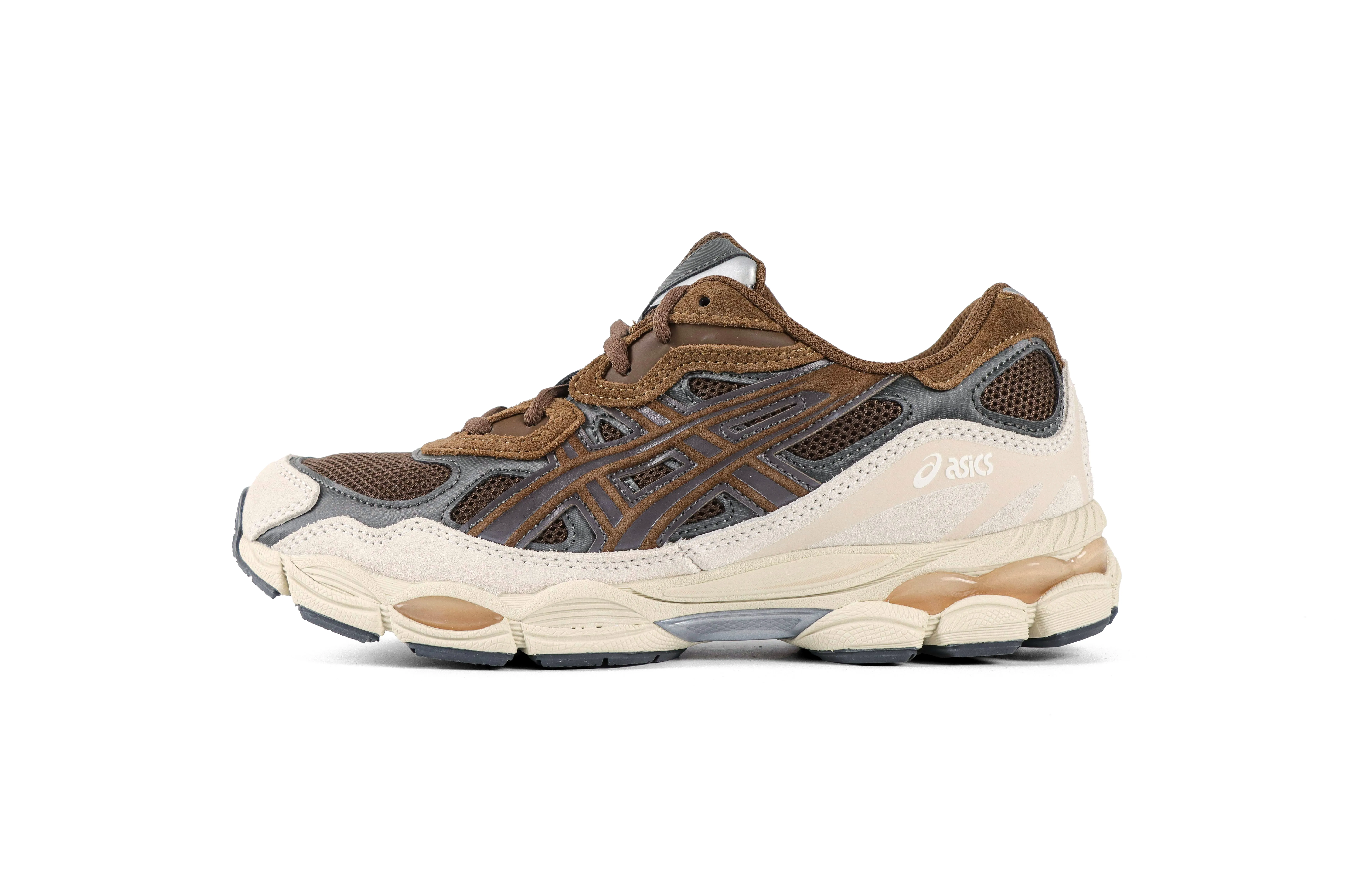 ASICS GEL-NYC Brown Storm Black Coffee Sneakers Left Side View