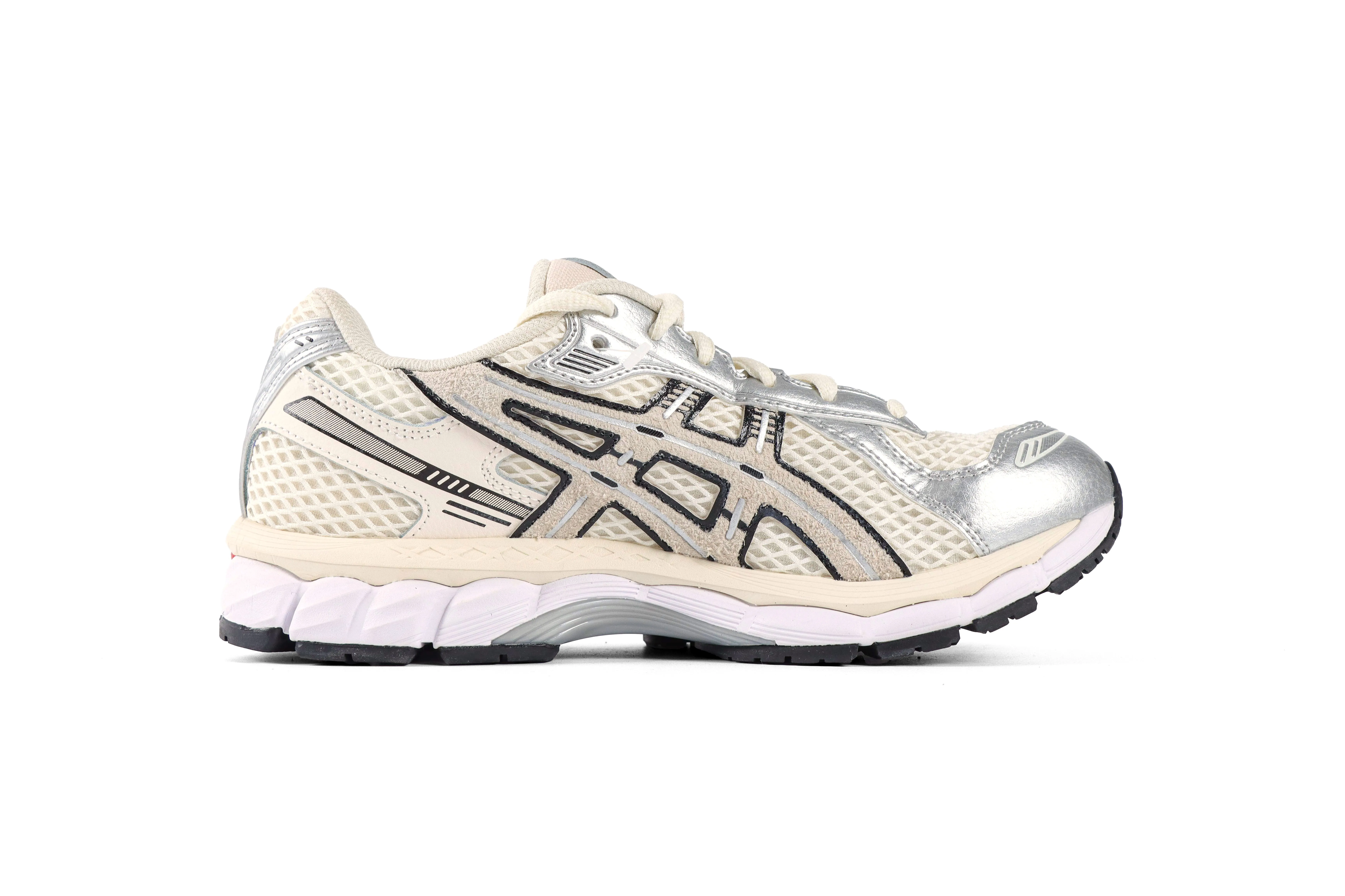 ASICS x Lapstone & Hammer GEL-KAYANO 12.1 The Spark Cream Silver Sneakers Right Side View