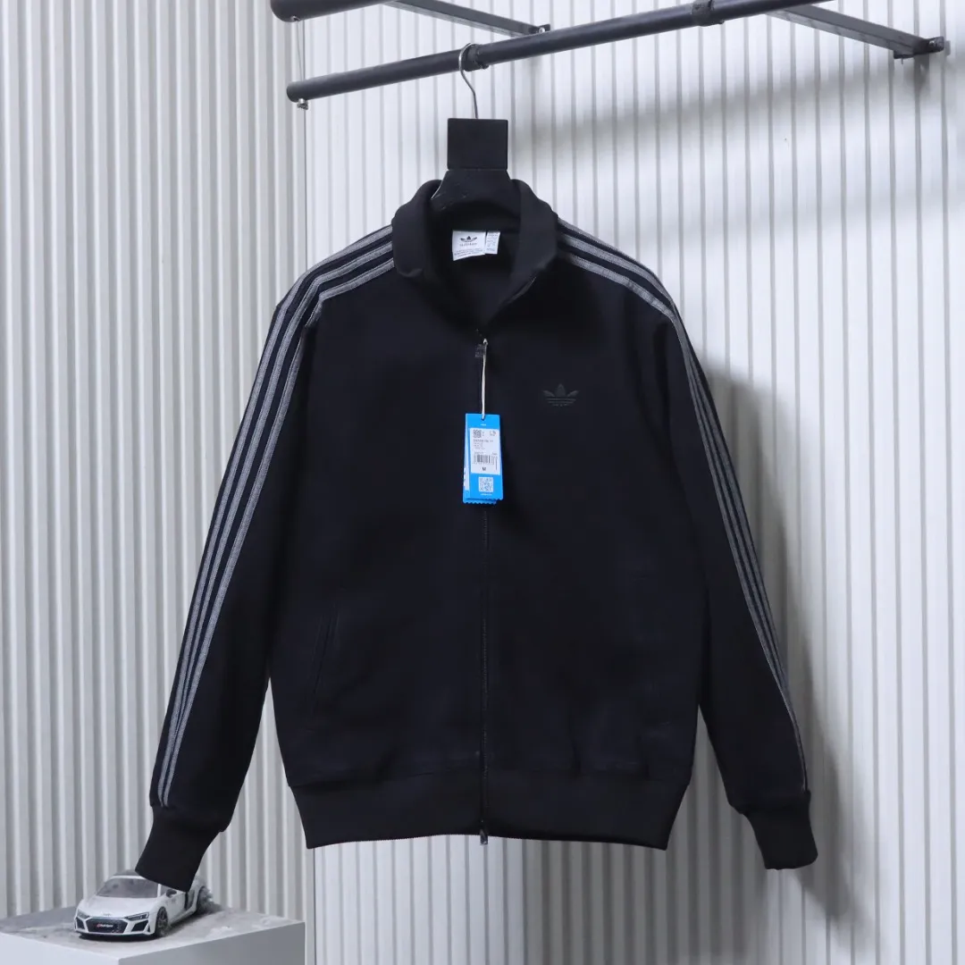 Adidas Originals Three-Stripes Washed Denim Track Jacket