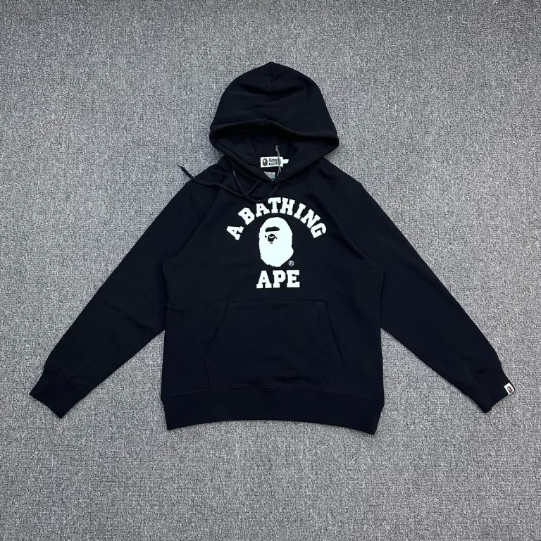 BAPE Ape Head Letter Print Pullover Hoodie