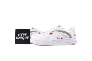 BAPE STA White Shark Patent Leather Sneakers Side Profile