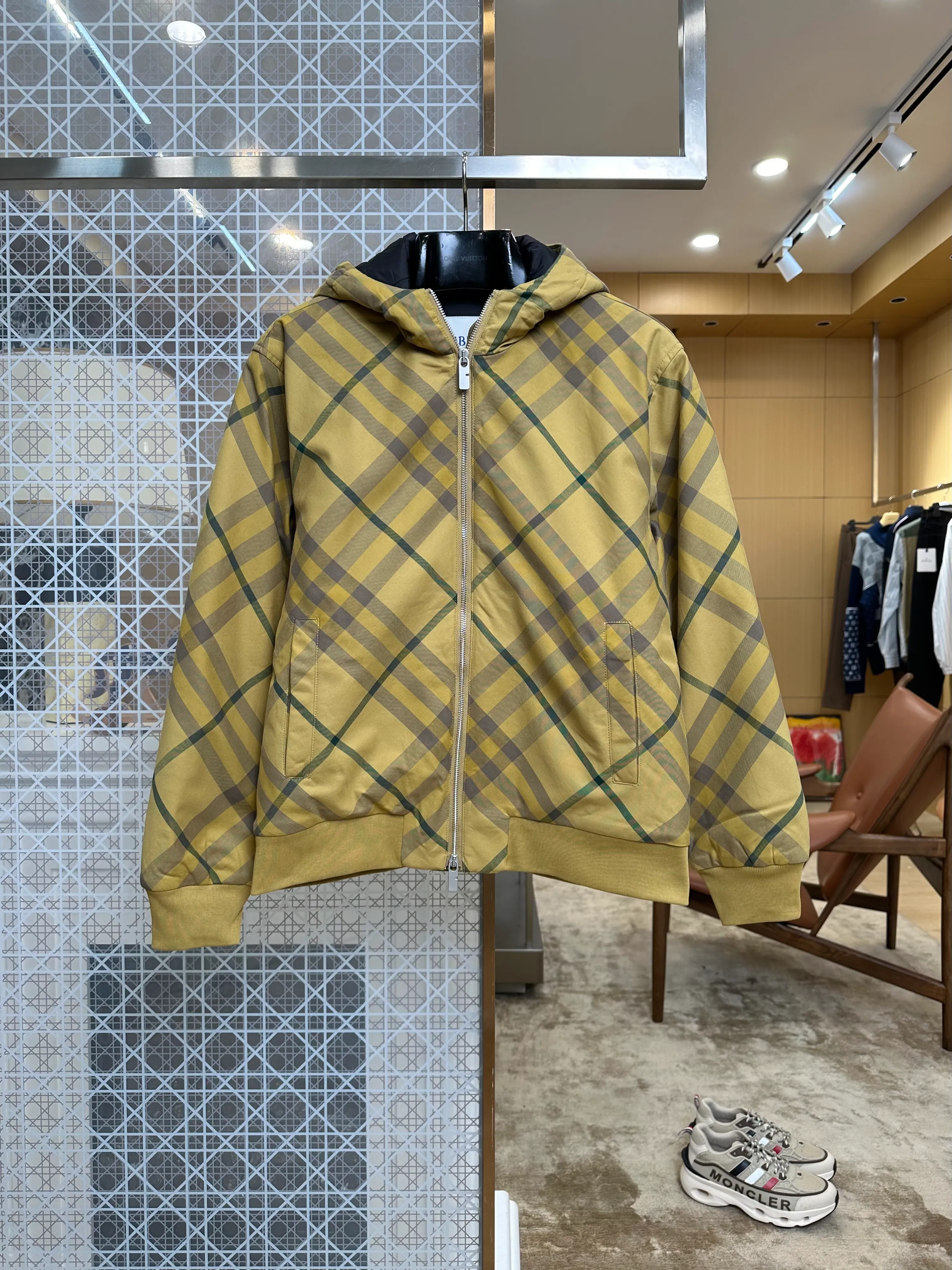 BBR Check Hooded Quilted Jacket